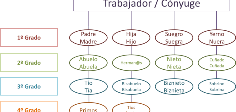 Grados de consanguinidad, afinidad y permisos