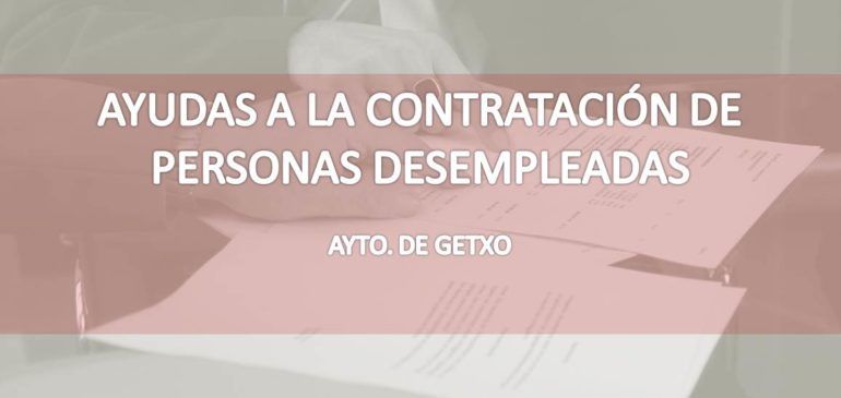 Ayudas a la contratación - Ayto. Getxo